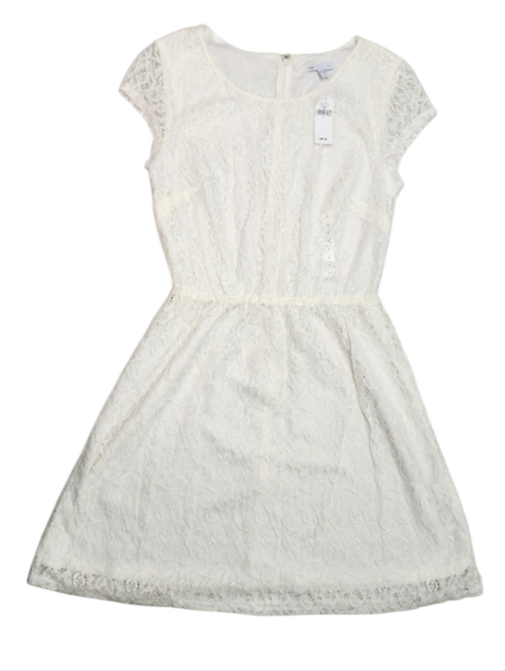 New Gap Cream Lace Overlay Dress Women's Size 8 Music Festival Dress